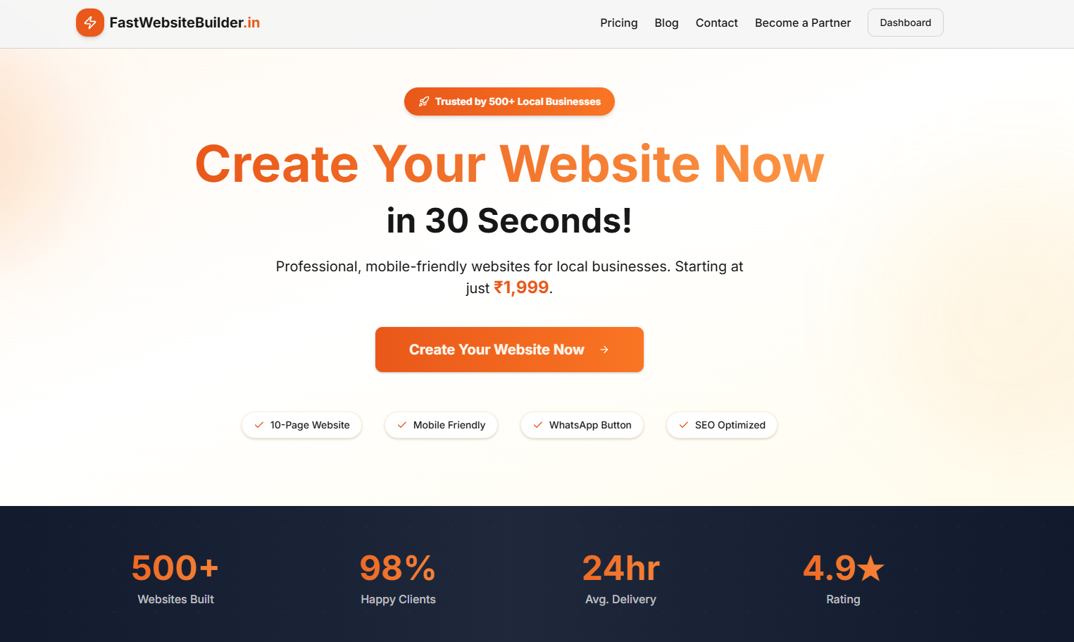 FastWebsiteBuilder.in